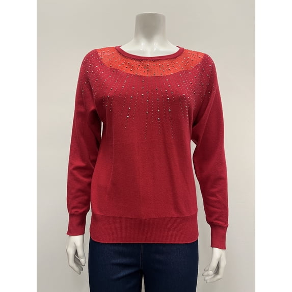 80 Park pullover long sleeve scoop neck dolman Sweater