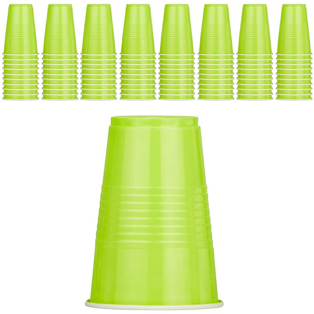 80 Party Cups, 16 oz BPA Free Plastic Soda Cups for Events and
