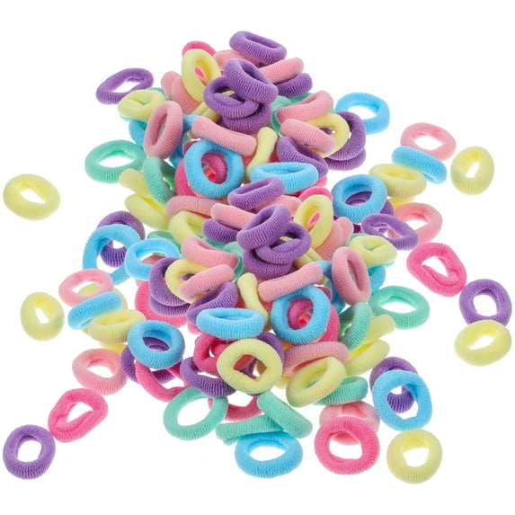 80 Pcs Children's Hair Tie Baby Girl Accessories Ties for Girls Ribbons Toddler Little Small Bands Stretchy