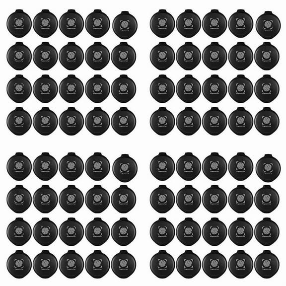 80 Pcs Fingerprint Fingerprint Ink Pad Mini Black Stamp Ink Pad Notary Supplies Identification Security ID Fingerprint