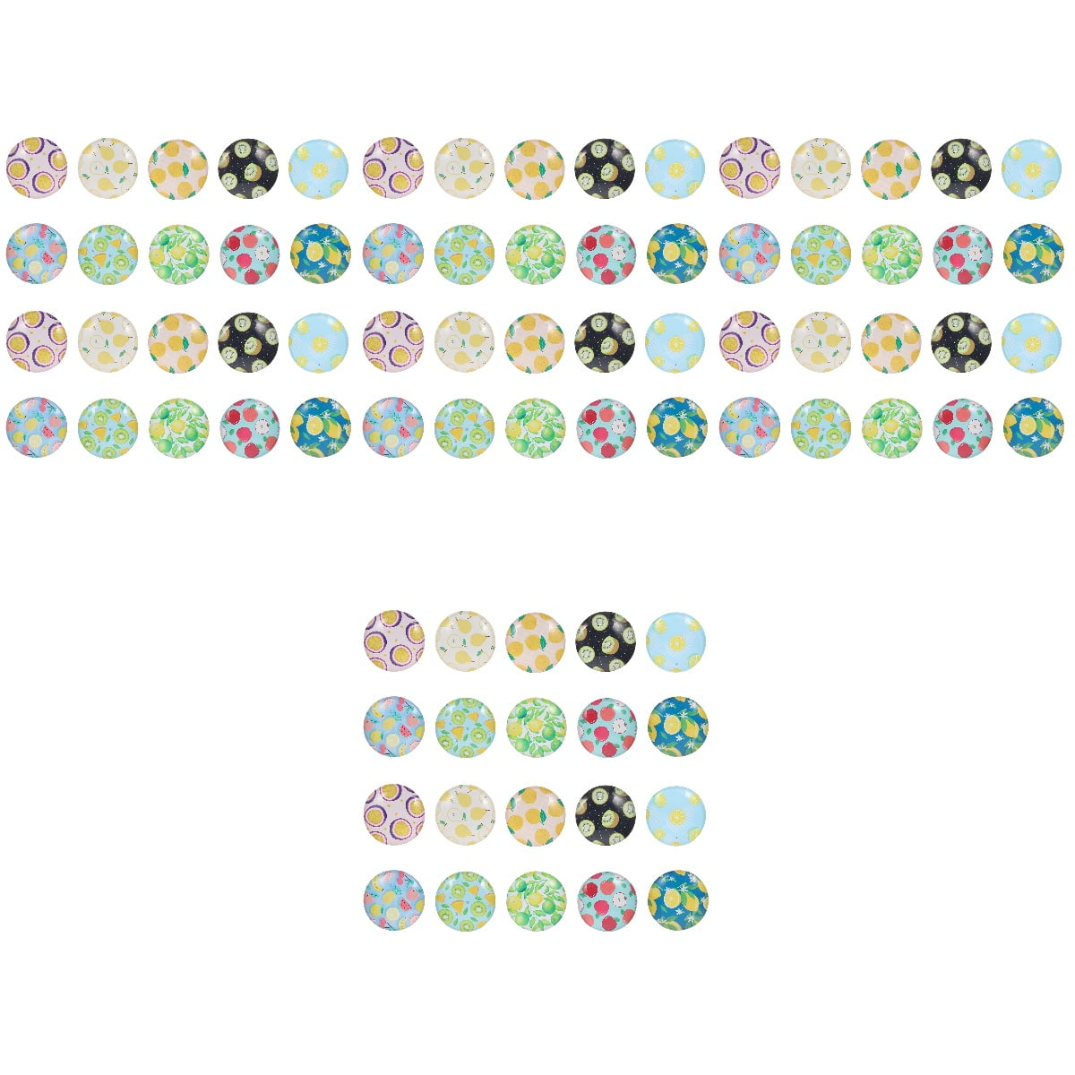 80 Pcs Glass Fridge for Fruit Whiteboard Locker Decor