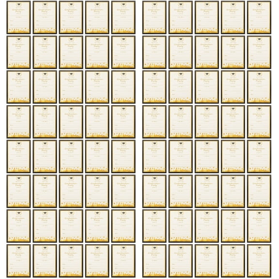 80 Pcs  Graduation Party Invitation Cards Grad Congrats Announcements Cards Party Supplies