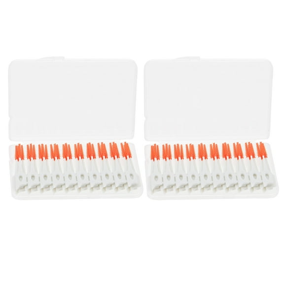 80 Pcs Gum Interdental Brush Tooth Floss Personal Oral Care Tool Flossers Portable Teeth Clean