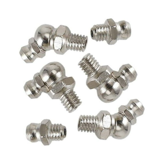 80 Pcs Hydraulic Grease Fitting Assortment Kit Straight Angled Auto Nipple Set