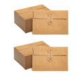 thumbnail image 1 of 80 Pcs Kraft Paper Envelopes with String Tie Closure Project Pockets Document Organizer, 4.53 X 6.7 Inches (Brown), 1 of 6