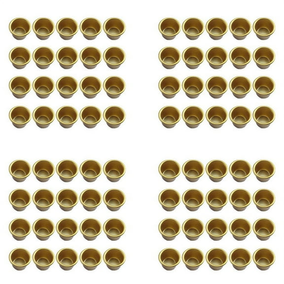 80 Pcs Metal Candle Insert for Taper Candles Decorative Candle Holder DIY Candle Holder Set for Tree Candles Table,80 x Candle Holder,gold