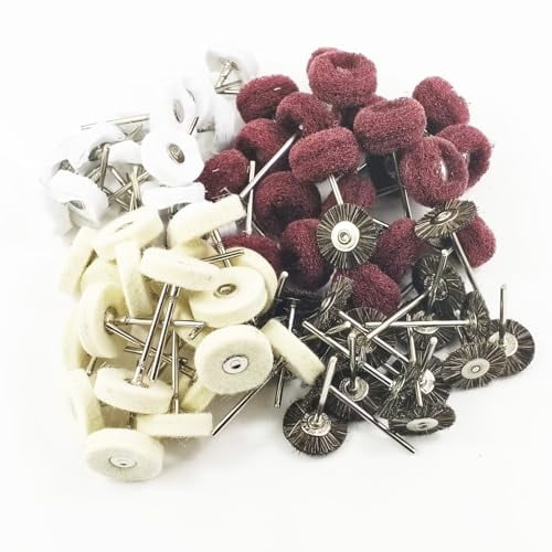 80 Pcs Mini Polishing Wheel - 3/32'' Shank Various Buffing Polishing Wheel for Rotary Tools