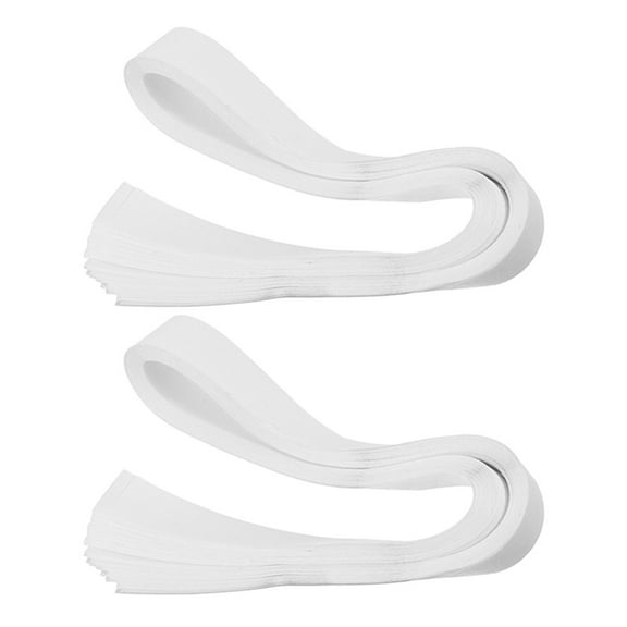 80 Pcs Money Cash Bands Stacks Banknote Paper 52.00X2.00X0.10CM White