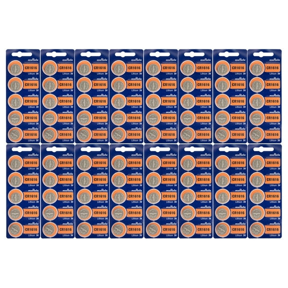 80 Pcs Murata CR1616 1616 Lithium 3V Button Coin Cell Watch Batteries Value Pack