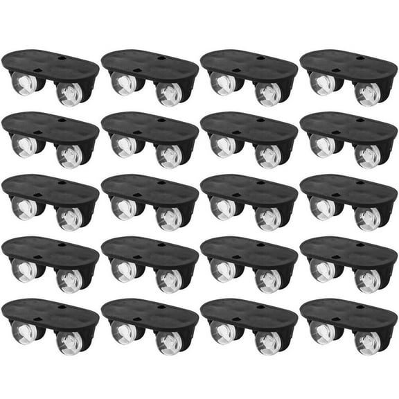 80 Pcs Pulley Accessories Garbage Can Small Wheels Casters Wheels Trash Can Wheels Trash Can Caster Non Swivel Casters