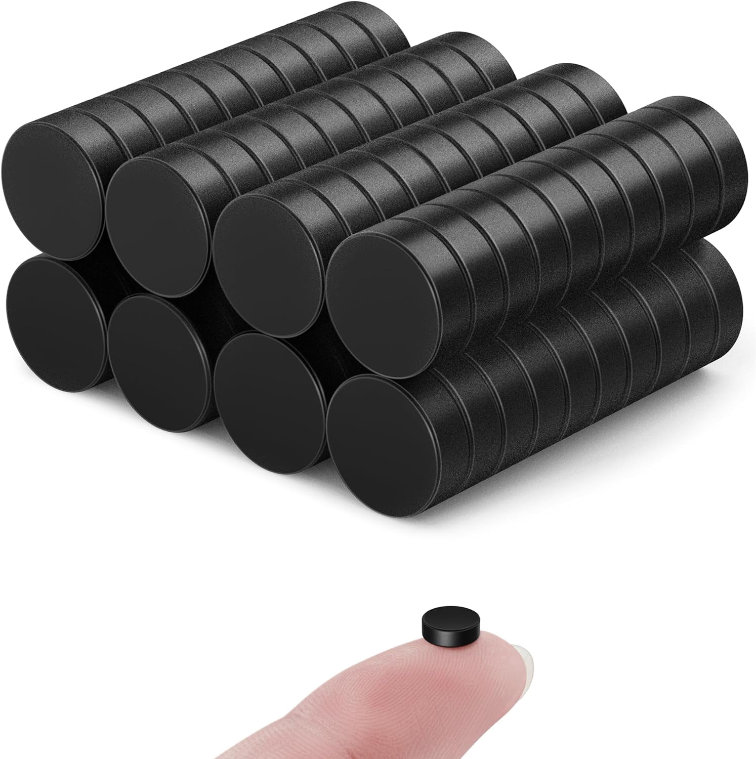 TRYMAG Refrigerator 45Pcs 6x3mm Small Round Rare Earth Magnets, Multi-Use Disc Tiny Neodymium Magnets For Fridge, Cylinder, Office, Whiteboard, Crafts ,Dry Erase Board, School - View #6