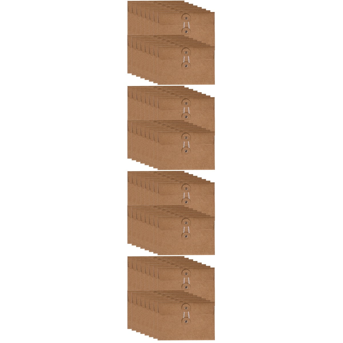 80 Pcs Retro Winding Storage Pouches Kraft Envelopes Office File ...