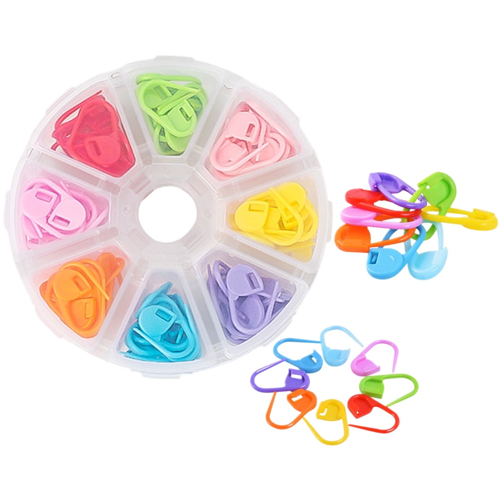 80 Pcs Tool Crafthand Stitch Markers Rings Colorful Stitch Marker Needle Clip Crocheting Stitch Markers