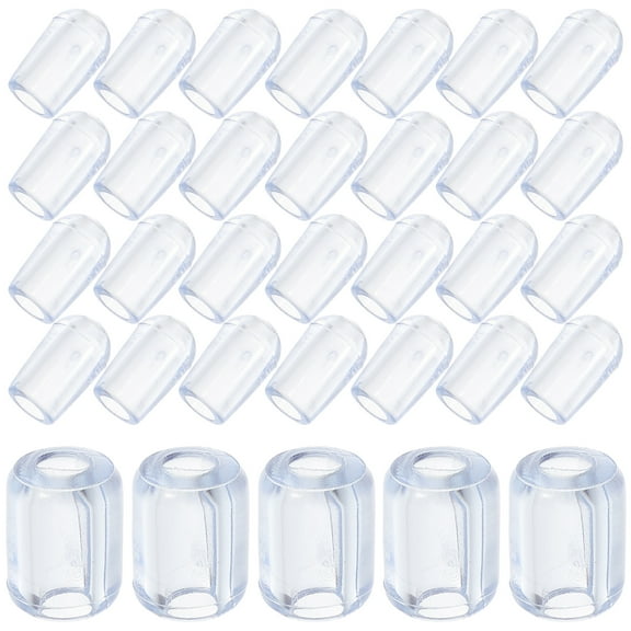 80 Pcs Transparent Rubber Sleeve Plastic Sink Kitchen Protector Mats Protectors