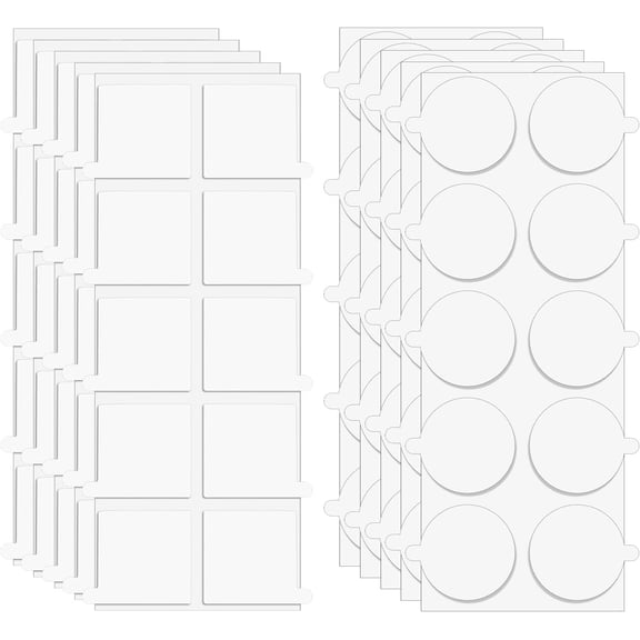 80 Pcs Transparent Tablecloth Clips, Strong Adhesive Picnic Table Clips, Waterproof & Durable Table Cloth Holder Clip for Picnic Tables Wall Birthday Party Decorating DIY Projects