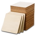 thumbnail image 1 of 80 Pcs Unfinished Wood Pieces 4x4Inch Blank Wood Squares for DIY Crafts, Painting, Engraving, Holiday Decor, Coasters, 1 of 7