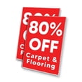 thumbnail image 1 of 80 Percent Off Carpet and Flooring (24" X 36") 4mm Corrugated Plastic Panel, Graphics Applied To 1 Side (Pk of 2), 1 of 4