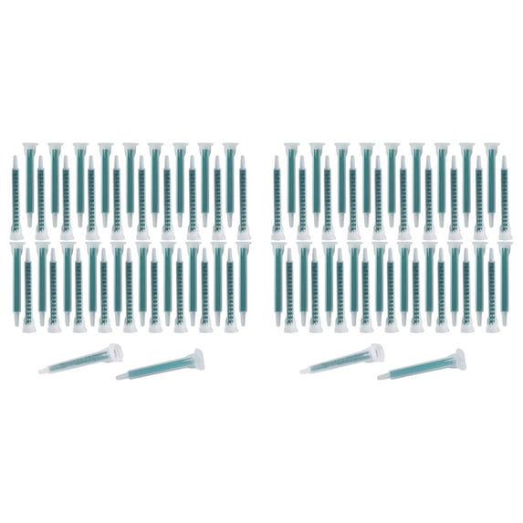 80 Piece Epoxy Mixing Nozzle Electrostatic Mixing Nozzle Tip 50Ml/1.7Oz (1:1/1:2 Ratio) 16 Elements