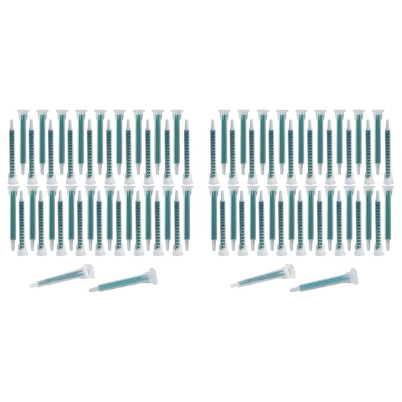 80 Piece Epoxy Mixing Nozzle Electrostatic Mixing Nozzle Tip 50Ml/1.7Oz (1:1/1:2 Ratio) 16 Elements