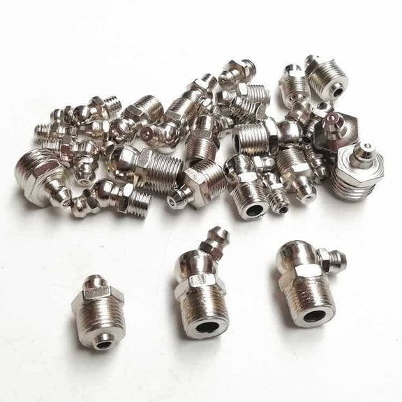 80 Piece Hydraulic Grease Zerk Fitting METRIC Assortment Kit -Straight 90 Degree