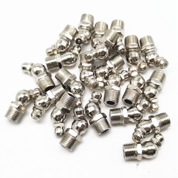 80 Piece Hydraulic Grease Zerk Fitting METRIC Kit -Straight & 90 Degree Angled