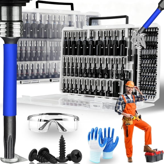 80 Piece Magnetic Impact Nut Driver Set, 46/80 Piece Magnetic Impact Nut Driver Set Metric & Sae with Socket, Magnet Nuts Drivers for Home DIY, Workshop Work, Universal Socket