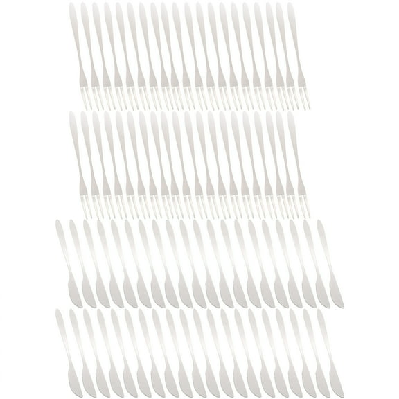 80-Piece Stainless Steel Cutlery Set For Fruits Cakes And Desserts