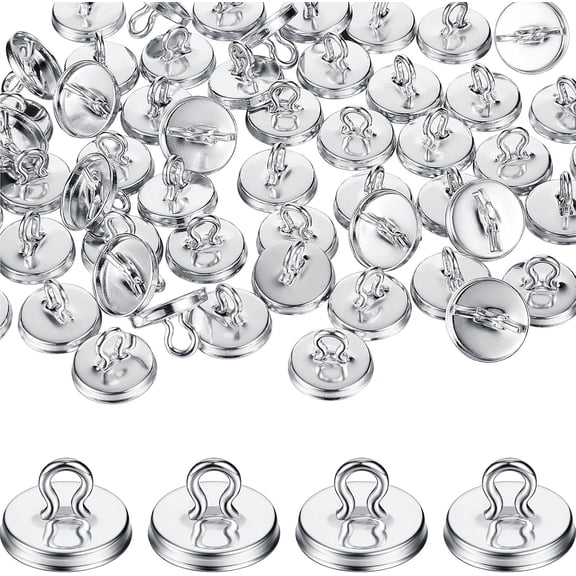 80 Pieces Garland Hanging Hooks Plant Anchors for Trellis Plant Vine Trellis Anchor Wall Fixture Clips for Garland Light Decorations (Silver)