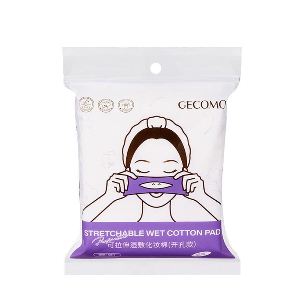 80 Pieces Opening Style Cotton Pads - Regular Cotton, Perfect for Makeup and Cleansing