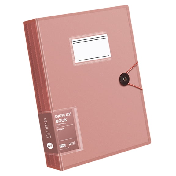 80 Pocket Document Display Folder Letter Size Display Book for School Office Presentations Filings Financial Documents