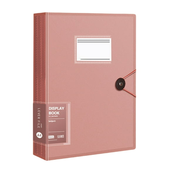 Document Folder with Protective Sleeve Easy Access Display Book Presentation Display Folder for School Presentations