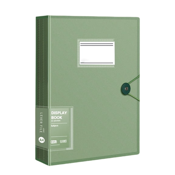 Document Folder with Protective Sleeve Easy Access Display Book Presentation Display Folder for School Presentations