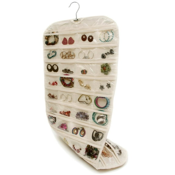80 Pocket Hanging Jewelry Organizer (Hanger Included)