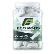 [80 Pods] Eco Gel Pods Porta-a-Potty Chemicals | Quick Poo Gel Solidification for Hassle-Free Waste Disposal While Camping, Hiking and Traveling