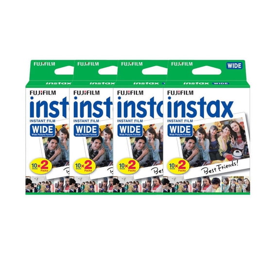 80 Prints Fuji Fujifilm Instant Wide Film for Instax 200, 210, 300 Camera