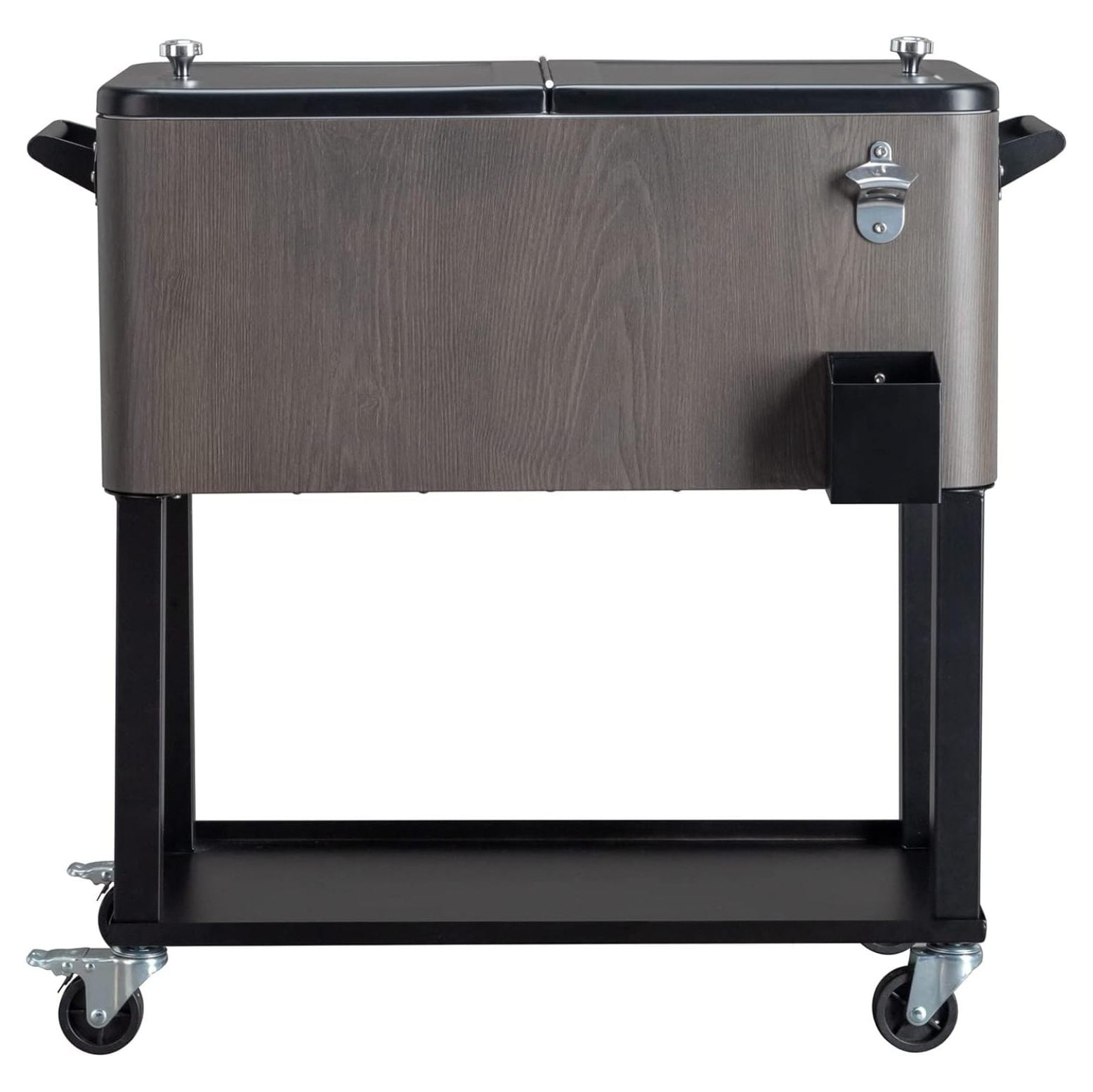 80 Quart Rolling Cooler Cart with Wheels,Portable Ice Chest with