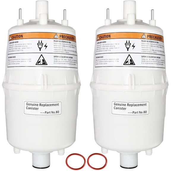 80 Replacement Canister for AprilAire 800 Steam Humidifier,80 Steam Canister Replacement for Aprilaire 865 Canister,80 Canister for Aprilaire 800 801 865 866 Whole House Steam Humidifier-2Pack