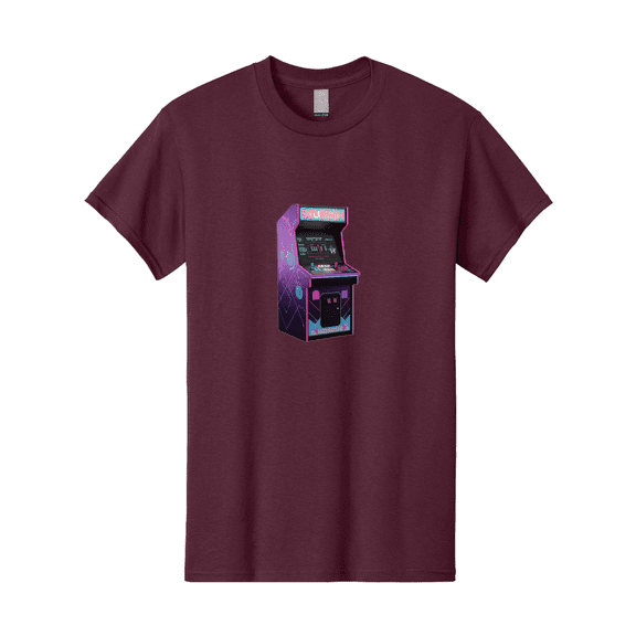 80-S-Synth-Arcade-Machine Mens Graphic Tee, 100% Cotton, Casual Summer Wear BAA115