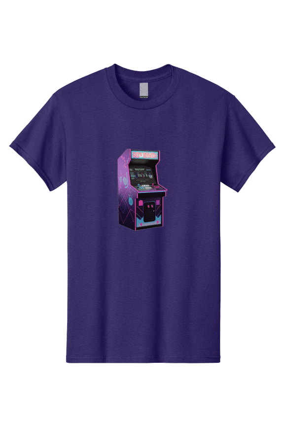80-S-Synth-Arcade-Machine Mens Graphic Tee, 100% Cotton, Casual Summer Wear BAA115