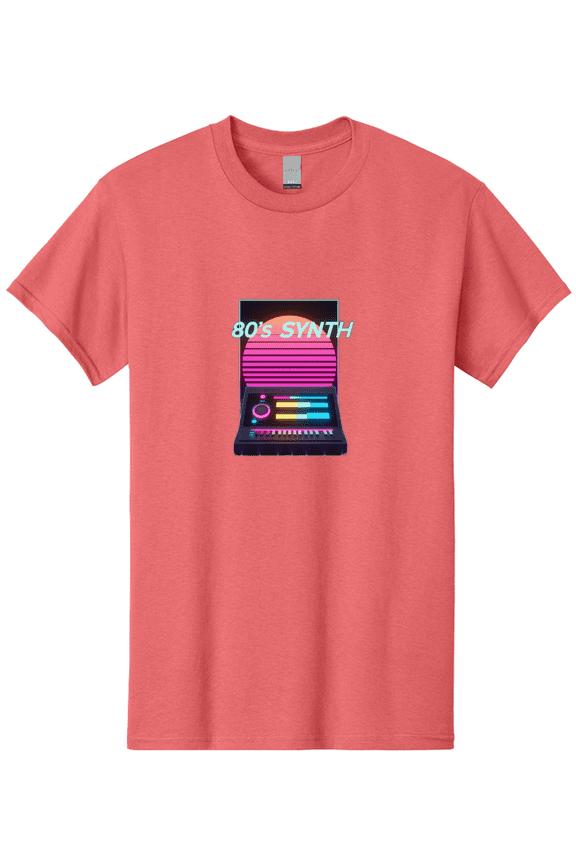 80-S-Synth Mens Graphic Tee, 100% Cotton, Casual Summer Wear BAA118