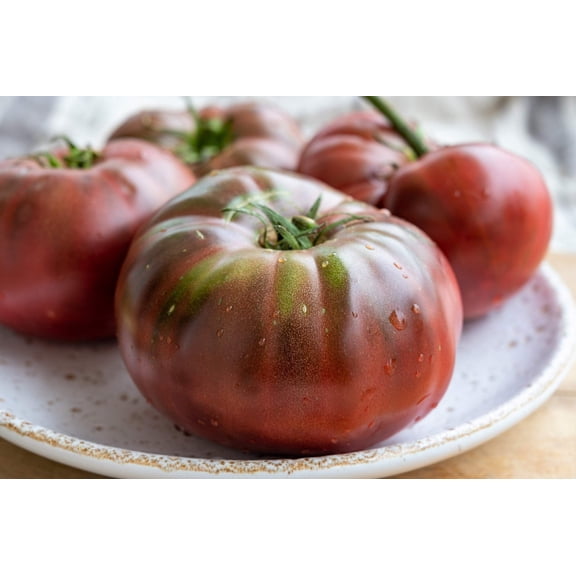 80 Seeds BLACK KRIM TOMATO Solanum Lycopersicum Indeterminate Heirloom Beefsteak Fruit Vegetable Seeds