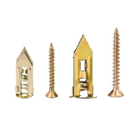 80 Sets Self Drilling Drywall Anchors with Screws - Self-Tapping Screws Anchors and Zinc Plated Steel Anchors Hold 65LB for Heavy Duty Wall Hanging (No Drill Need) (Two Sizes Mix 80sets)
