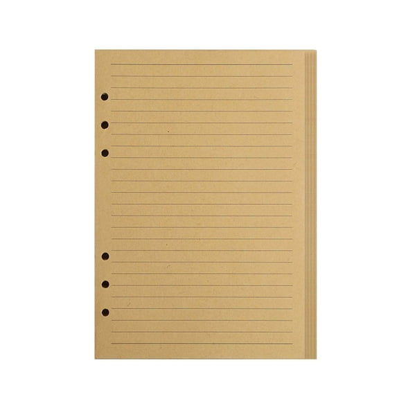 80 Sheets 6 Holes Refill Inserts Horizontal Line Paper Refillable Refill Paper