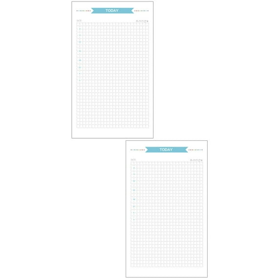 80 Sheets Binder Clips Notebooks Graphing Paper Refill Grid Papers Paper Refills Refill Paper