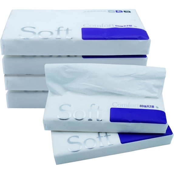 80 Sheets Car Tissue Refills, 6 Bags Travel Size Handbag Tissues ...