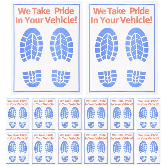 80 Sheets Automotive Paper Floor Mats for Car Interior Disposable Vehicle Mat Covers