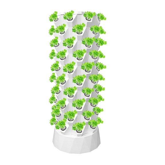 80 Slots Vertical Hydroponic Tower 67in Home Vegetable Growing Machine Detached House Water Flow Seed Sprouting Equipment