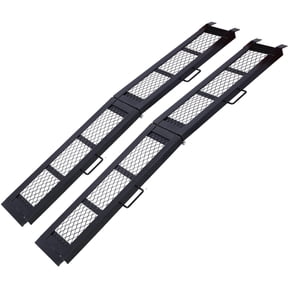 80" Steel Loading Ramp, 800LBS Capacity, Portable Motorcycle Ramp, Folding ATV Ramp for Pick up Truck, Black, Pack of PAIR,