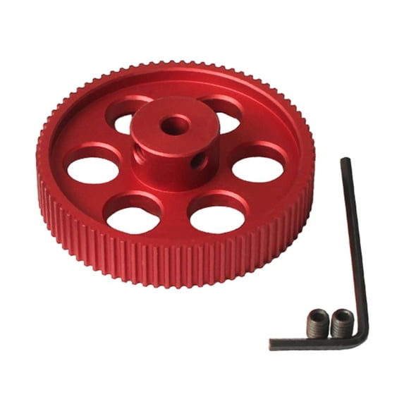 80 Tooth 2GT Synchronous Belt Timing Pulley, 5mm Bore, for Precisions 3D Printer Motion Parts Kit
