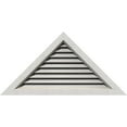 thumbnail image 1 of 80"W x 26 5/8"H Triangle Gable Vent (96 1/2"W x 32 1/8"H Frame Size) 8/12 Pitch: Primed, Functional, Rough Sawn Western Red Cedar Gable Vent w/ Brick Mould Face Frame, 1 of 12
